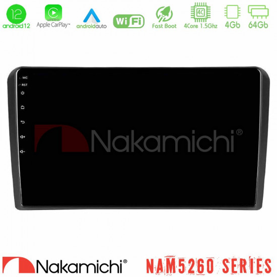 Nakamichi NAM5260 Series 4Core Android12 4+64GB Audi A3 8P Navigation Multimedia Tablet 9 Με Carplay - Android Auto Nakamichi NAM5260 Series 4Core Android12 4+64GB Audi A3 8P Navigation Multimedia Tablet 9 Με Carplay - Android Auto