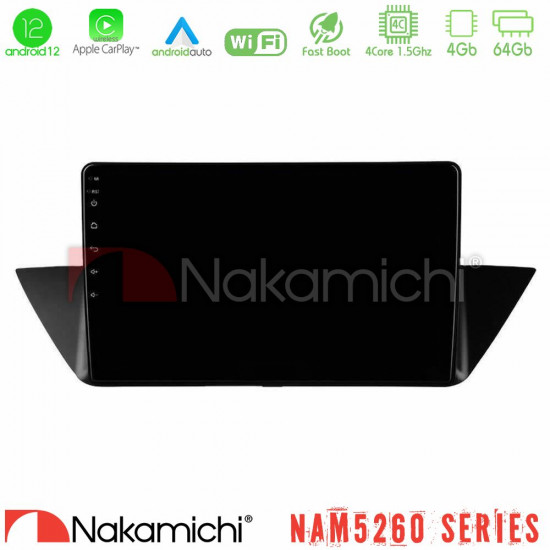 Nakamichi NAM5260 Series 4Core Android12 4+64GB BMW Χ1 E84 Navigation Multimedia Tablet 10 Με Carplay - Android Auto Nakamichi NAM5260 Series 4Core Android12 4+64GB BMW Χ1 E84 Navigation Multimedia Tablet 10 Με Carplay - Android Auto