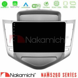 Nakamichi NAM5260 Series 4Core Android12 4+64GB Chevrolet Cruze 2009-2012 Navigation Multimedia Tablet 9 Με Carplay - Android Auto