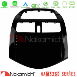 Nakamichi NAM5260 Series 4Core Android12 4+64GB Chevrolet Spark 2009-2015 Navigation Multimedia Tablet 9 Με Carplay - Android Auto