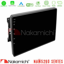 Nakamichi NAM5260 Series 4Core Android12 4+64GB Chrysler / Dodge / Jeep Navigation Multimedia Tablet 10 Με Carplay -amp; Android Auto