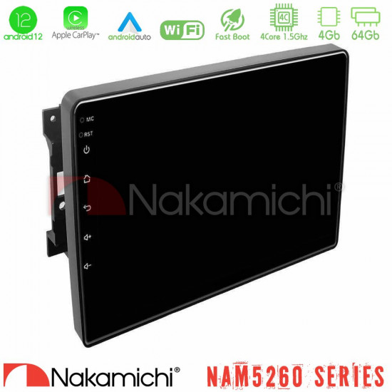 Nakamichi NAM5260 Series 4Core Android12 4+64GB Chrysler / Dodge / Jeep Navigation Multimedia Tablet 10 Με Carplay -amp; Android Auto Nakamichi NAM5260 Series 4Core Android12 4+64GB Chrysler / Dodge / Jeep Navigation Multimedia Tablet 10 Με Carplay -amp; Android Auto