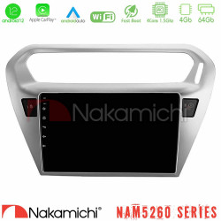Nakamichi NAM5260 Series 4Core Android12 4+64GB Citroen C-Elysee / Peugeot 301 Navigation Multimedia Tablet 9 Με Carplay - Android Auto