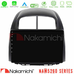 Nakamichi NAM5260 Series 4Core Android12 4+64GB Daihatsu Sirion/Subaru Justy Navigation Multimedia Tablet 10 Με Carplay - Android Auto