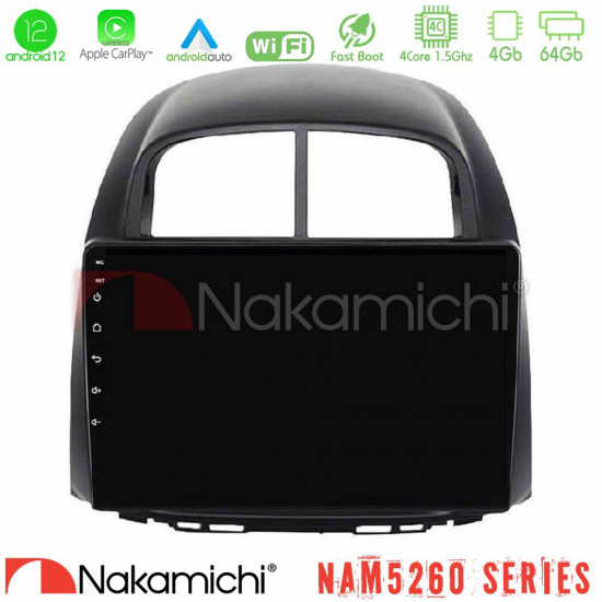 Nakamichi NAM5260 Series 4Core Android12 4+64GB Daihatsu Sirion/Subaru Justy Navigation Multimedia Tablet 10 Με Carplay - Android Auto Nakamichi NAM5260 Series 4Core Android12 4+64GB Daihatsu Sirion/Subaru Justy Navigation Multimedia Tablet 10 Με Carplay - Android Auto