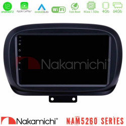 Nakamichi NAM5260 Series 4Core Android12 4+64GB Fiat 500X Navigation Multimedia Tablet 9 Με Carplay - Android Auto