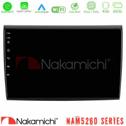 Nakamichi NAM5260 Series 4Core Android12 4+64GB Fiat Bravo Navigation Multimedia Tablet 9 Με Carplay - Android Auto