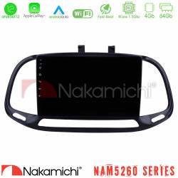 Nakamichi NAM5260 Series 4Core Android12 4+64GB Fiat Doblo 2015-2022 Navigation Multimedia Tablet 9 Με Carplay - Android Auto