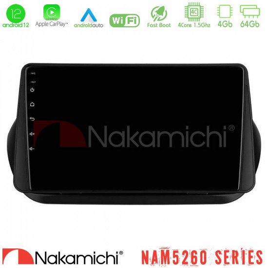 Nakamichi NAM5260 Series 4Core Android12 4+64GB Fiat Fiorino/Citroen Nemo/Peugeot Bipper Navigation Multimedia Tablet 9 Με Carplay - Android Auto Nakamichi NAM5260 Series 4Core Android12 4+64GB Fiat Fiorino/Citroen Nemo/Peugeot Bipper Navigation Multimedia Tablet 9 Με Carplay - Android Auto