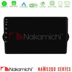 Nakamichi NAM5260 Series 4Core Android12 4+64GB Fiat Tipo 2015-2022 (Sedan) Navigation Multimedia Tablet 9 Με Carplay - Android Auto