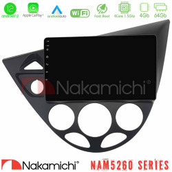 Nakamichi NAM5260 Series 4Core Android12 4+64GB Ford Focus 1999-2004 Navigation Multimedia Tablet 9 Με Carplay - Android Auto