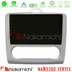 Nakamichi NAM5260 Series 4Core Android12 4+64GB Ford Focus Auto AC Navigation Multimedia Tablet 9 Με Carplay - Android Auto
