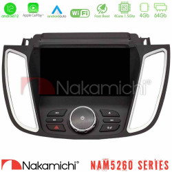 Nakamichi NAM5260 Series 4Core Android12 4+64GB Ford Kuga/C-Max 2013-2019 Navigation Multimedia Tablet 9 Με Carplay - Android Auto