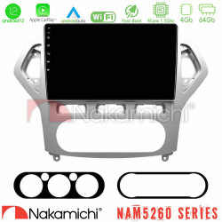 Nakamichi NAM5260 Series 4Core Android12 4+64GB Ford Mondeo 2007-2010 AUTO A/C Navigation Multimedia Tablet 10 Με Carplay - Android Auto