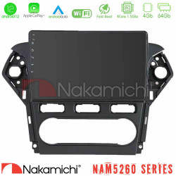 Nakamichi NAM5260 Series 4Core Android12 4+64GB Ford Mondeo 2011-2014 Navigation Multimedia Tablet 10 Με Carplay - Android Auto