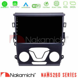 Nakamichi NAM5260 Series 4Core Android12 4+64GB Ford Mondeo 2014-2017 Navigation Multimedia Tablet 9 Με Carplay - Android Auto