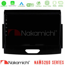 Nakamichi NAM5260 Series 4Core Android12 4+64GB Ford Ranger 2017-2022 Navigation Multimedia Tablet 9 Με Carplay - Android Auto