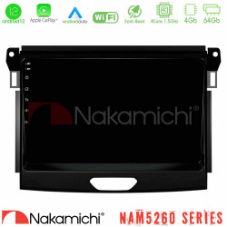 Nakamichi NAM5260 Series 4Core Android12 4+64GB Ford Ranger 2017-2022 Navigation Multimedia Tablet 9 Με Carplay - Android Auto