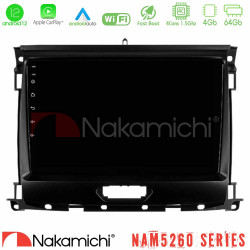 Nakamichi NAM5260 Series 4Core Android12 4+64GB Ford Ranger 2017-2022 Navigation Multimedia Tablet 9 Με Carplay - Android Auto