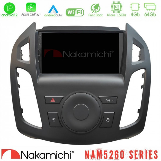 Nakamichi NAM5260 Series 4Core Android12 4+64GB Ford Transit Connect Navigation Multimedia Tablet 9 Με Carplay -amp; Android Auto