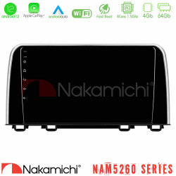 Nakamichi NAM5260 Series 4Core Android12 4+64GB Honda CR-V 2019-gt; Navigation Multimedia Tablet 10 Με Carplay -amp; Android Auto