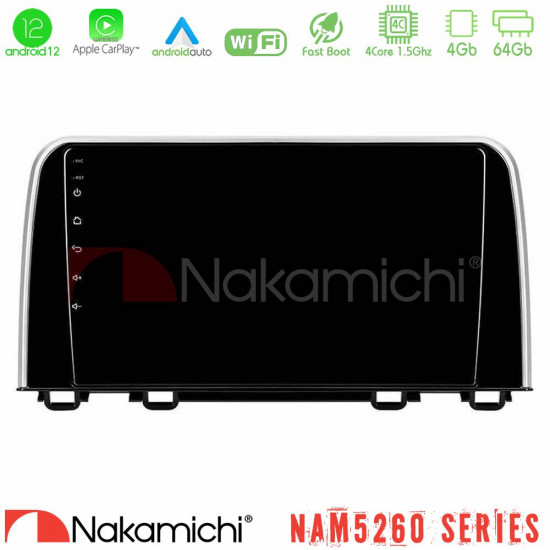 Nakamichi NAM5260 Series 4Core Android12 4+64GB Honda CR-V 2019-gt; Navigation Multimedia Tablet 10 Με Carplay -amp; Android Auto Nakamichi NAM5260 Series 4Core Android12 4+64GB Honda CR-V 2019-gt; Navigation Multimedia Tablet 10 Με Carplay -amp; Android Auto