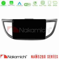 Nakamichi NAM5260 Series 4Core Android12 4+64GB Honda CRV 2012-2017 Navigation Multimedia Tablet 9 Με Carplay -amp; Android Auto