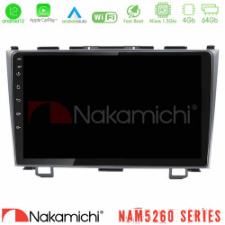 Nakamichi NAM5260 Series 4Core Android12 4+64GB Honda CRV Navigation Multimedia Tablet 9 Με Carplay -amp; Android Auto