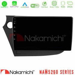 Nakamichi NAM5260 Series 4Core Android12 4+64GB Honda Insight 2009-2015 Navigation Multimedia Tablet 9 Με Carplay -amp; Android Auto