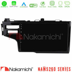 Nakamichi NAM5260 Series 4Core Android12 4+64GB Honda Jazz 2013-2020 Navigation Multimedia Tablet 9 Με Carplay -amp; Android Auto