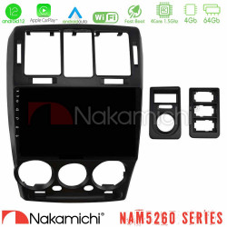 Nakamichi NAM5260 Series 4Core Android12 4+64GB Hyundai Getz 2002-2009 Navigation Multimedia Tablet 9 Με Carplay -amp; Android Auto