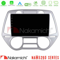 Nakamichi NAM5260 Series 4Core Android12 4+64GB Hyundai i20 2009-2012 Auto A/C Navigation Multimedia Tablet 9 Με Carplay -amp; Android Auto
