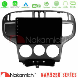 Nakamichi NAM5260 Series 4Core Android12 4+64GB Hyundai Matrix 2001-2010 Navigation Multimedia Tablet 9 Με Carplay -amp; Android Auto