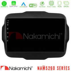Nakamichi NAM5260 Series 4Core Android12 4+64GB Jeep Renegade 2015-2019 Navigation Multimedia Tablet 9 Με Carplay -amp; Android Auto