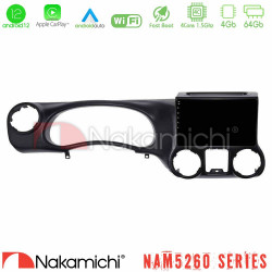 Nakamichi NAM5260 Series 4Core Android12 4+64GB Jeep Wrangler 2011-2014 Navigation Multimedia Tablet 9 Με Carplay -amp; Android Auto