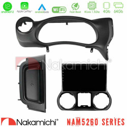 Nakamichi NAM5260 Series 4Core Android12 4+64GB Jeep Wrangler 2014-2017 Navigation Multimedia Tablet 9 Με Carplay -amp; Android Auto