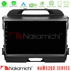 Nakamichi NAM5260 Series 4Core Android12 4+64GB Kia Sportage Navigation Multimedia Tablet 9 Με Carplay -amp; Android Auto