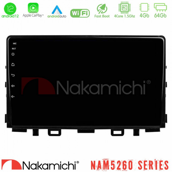 Nakamichi NAM5260 Series 4Core Android12 4+64GB Kia Stonic Navigation Multimedia Tablet 9 Με Carplay -amp; Android Auto Nakamichi NAM5260 Series 4Core Android12 4+64GB Kia Stonic Navigation Multimedia Tablet 9 Με Carplay -amp; Android Auto