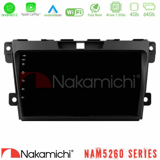 Nakamichi NAM5260 Series 4Core Android12 4+64GB Mazda CX-7 2007-2011 Navigation Multimedia Tablet 9 Με Carplay -amp; Android Auto Nakamichi NAM5260 Series 4Core Android12 4+64GB Mazda CX-7 2007-2011 Navigation Multimedia Tablet 9 Με Carplay -amp; Android Auto