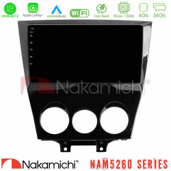 Nakamichi NAM5260 Series 4Core Android12 4+64GB Mazda RX8 2008-2012 Navigation Multimedia Tablet 9 Με Carplay -amp; Android Auto