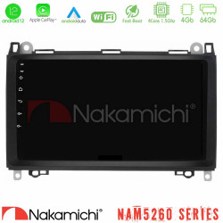 Nakamichi NAM5260 Series 4Core Android12 4+64GB Mercedes A/B/Vito/Sprinter Class Navigation Multimedia Tablet 9 Με Carplay -amp; Android Auto