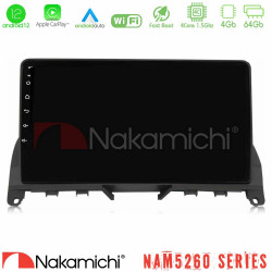 Nakamichi NAM5260 Series 4Core Android12 4+64GB Mercedes C Class W204 Navigation Multimedia Tablet 9 Με Carplay -amp; Android Auto