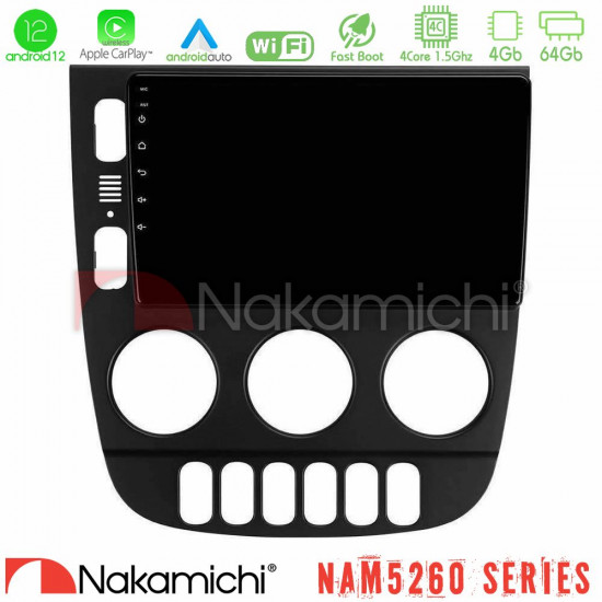 Nakamichi NAM5260 Series 4Core Android12 4+64GB Mercedes ML Class 1998-2005 Navigation Multimedia Tablet 9 Με Carplay -amp; Android Auto Nakamichi NAM5260 Series 4Core Android12 4+64GB Mercedes ML Class 1998-2005 Navigation Multimedia Tablet 9 Με Carplay -amp; Android Auto