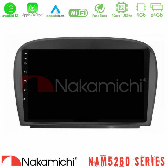 Nakamichi NAM5260 Series 4Core Android12 4+64GB Mercedes SL Class 2005-2011 Navigation Multimedia Tablet 9 Με Carplay -amp; Android Auto Nakamichi NAM5260 Series 4Core Android12 4+64GB Mercedes SL Class 2005-2011 Navigation Multimedia Tablet 9 Με Carplay -amp; Android Auto