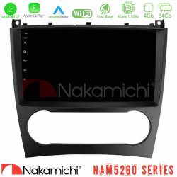 Nakamichi NAM5260 Series 4Core Android12 4+64GB Mercedes W203 Facelift Navigation Multimedia Tablet 9 Με Carplay -amp; Android Auto