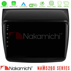 Nakamichi NAM5260 Series 4Core Android12 4+64GB Mitsubishi L200 Navigation Multimedia Tablet 9 Με Carplay -amp; Android Auto