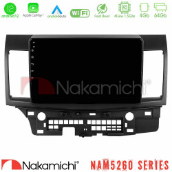 Nakamichi NAM5260 Series 4Core Android12 4+64GB Mitsubishi Lancer 2008 – 2015 Navigation Multimedia Tablet 10 Με Carplay -amp; Android Auto Nakamichi NAM5260 Series 4Core Android12 4+64GB Mitsubishi Lancer 2008 – 2015 Navigation Multimedia Tablet 10 Με Carplay -amp; Android Auto