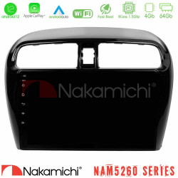 Nakamichi NAM5260 Series 4Core Android12 4+64GB Mitsubishi Space Star 2013-2016 Navigation Multimedia Tablet 9 Με Carplay -amp; Android Auto