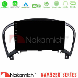 Nakamichi NAM5260 Series 4Core Android12 4+64GB Nissan Juke Navigation Multimedia Tablet 9 Με Carplay -amp; Android Auto