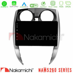 Nakamichi NAM5260 Series 4Core Android12 4+64GB Nissan Note 2013-2018 Navigation Multimedia Tablet 10 Με Carplay -amp; Android Auto